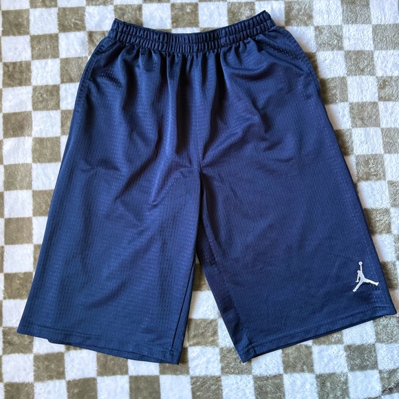 Navy Blue Jordan Basketball Shorts - Picture 1 of 4